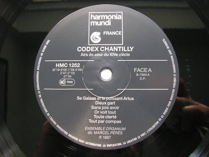 CODEX CHANTILLY: 14th Century Songs & Airs of the Court      ENSEMBLE ORGANUM / PERES     HM 1252