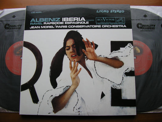 ALBENIZ: IBERIA / RAVEL: RAPSODIE ESPAGNOLE    MOREL / PARIS CONSERVATOIRE ORCHESTRA    2LP      LSC 6094