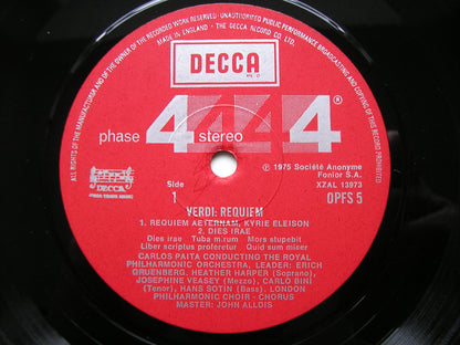 VERDI: REQUIEM    HARPER / VEASEY / BINI / SOTIN / ROYAL PHILHARMONIC / PAITA     2LP     OPFS 5-6