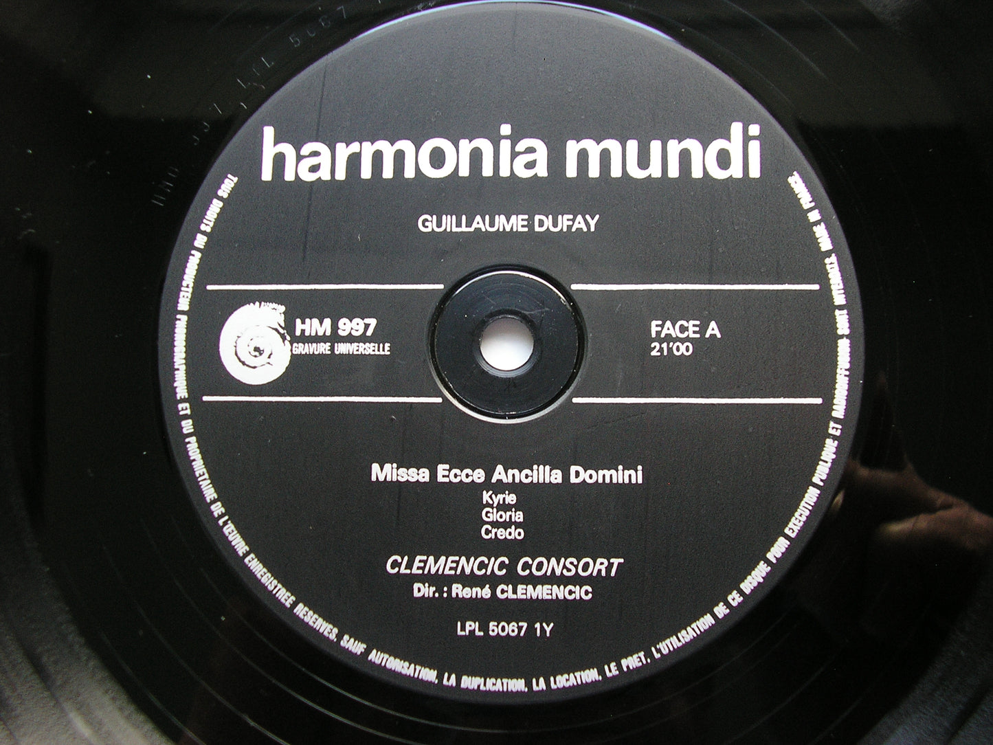 DUFAY: MISSA ECCE ANCILLA DOMINI      CLEMENCIC CONSORT / RENE CLEMENCIC     HM 997