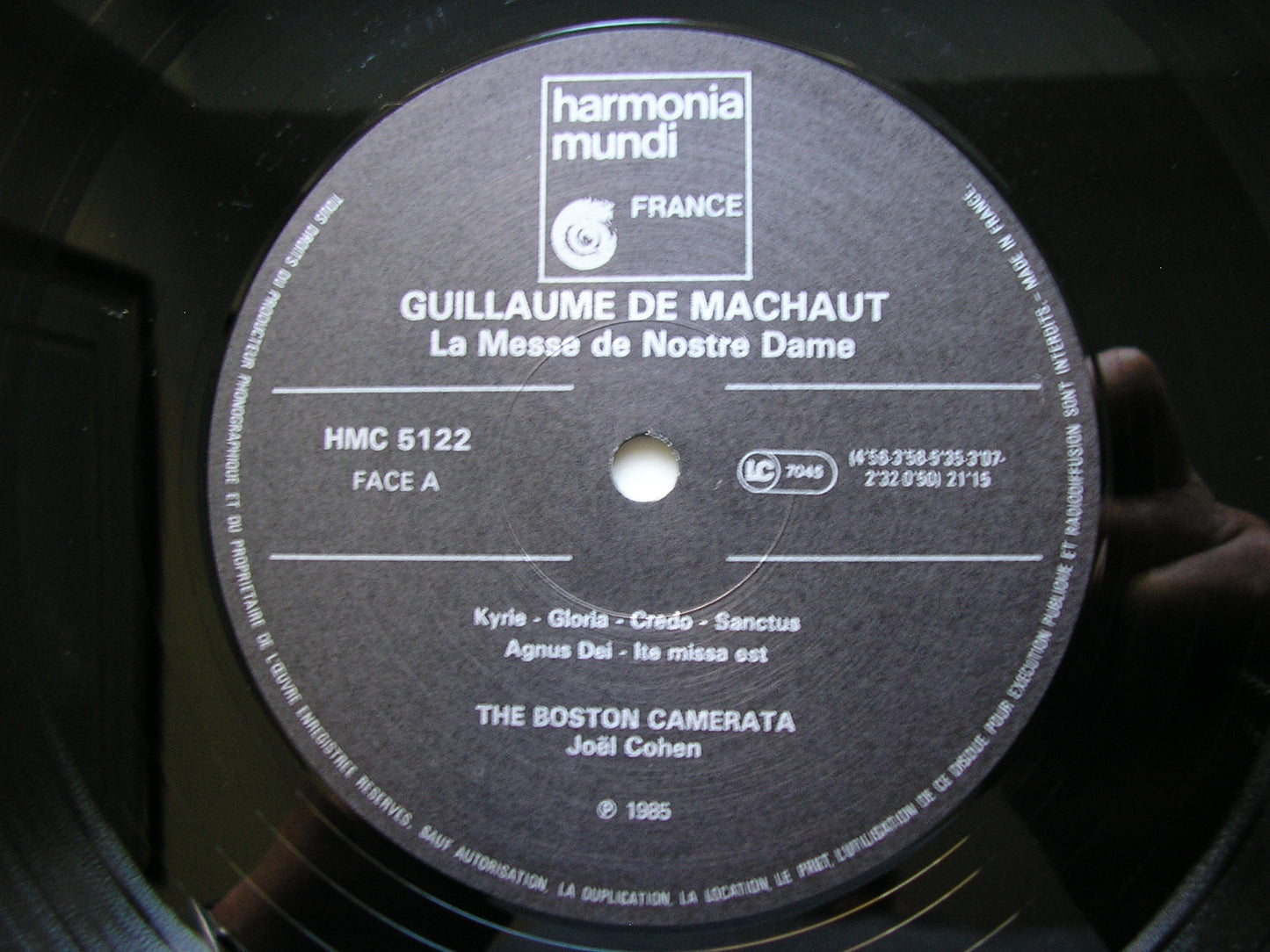 MACHAUT: MESSE DE NOTRE DAME / CHANSONS      THE BOSTON CAMERATA / COHEN    HMC 5122