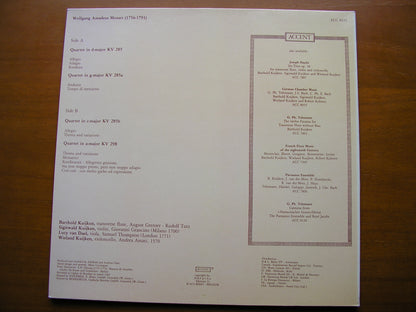 MOZART: FLUTE QUARTETS    KUIJKEN B / VAN DAEL / KUIJKEN W / KUIJKEN S     ACC 8225
