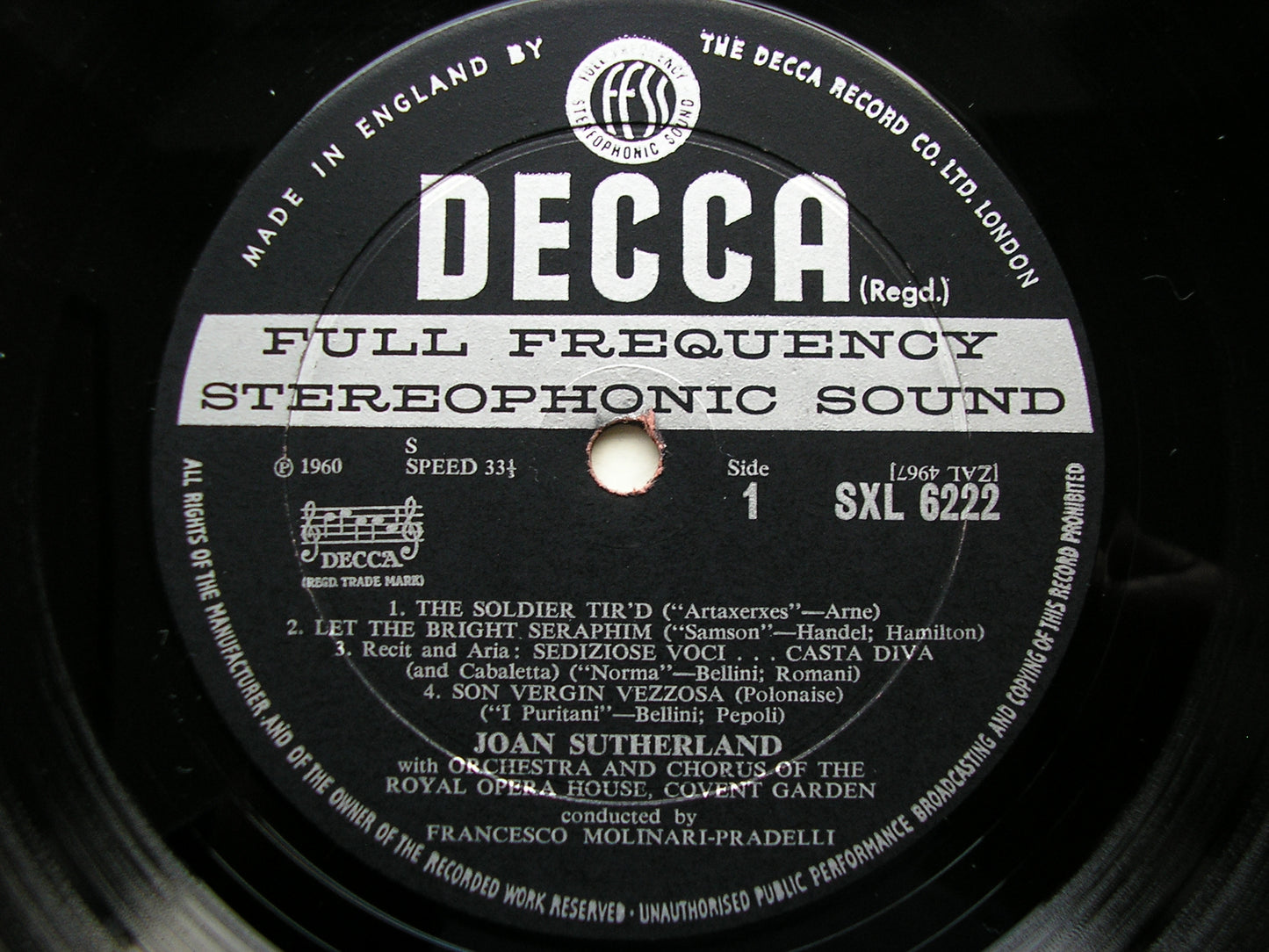SXL 6222/4  JOAN SUTHERLAND IN OPERA      ED2