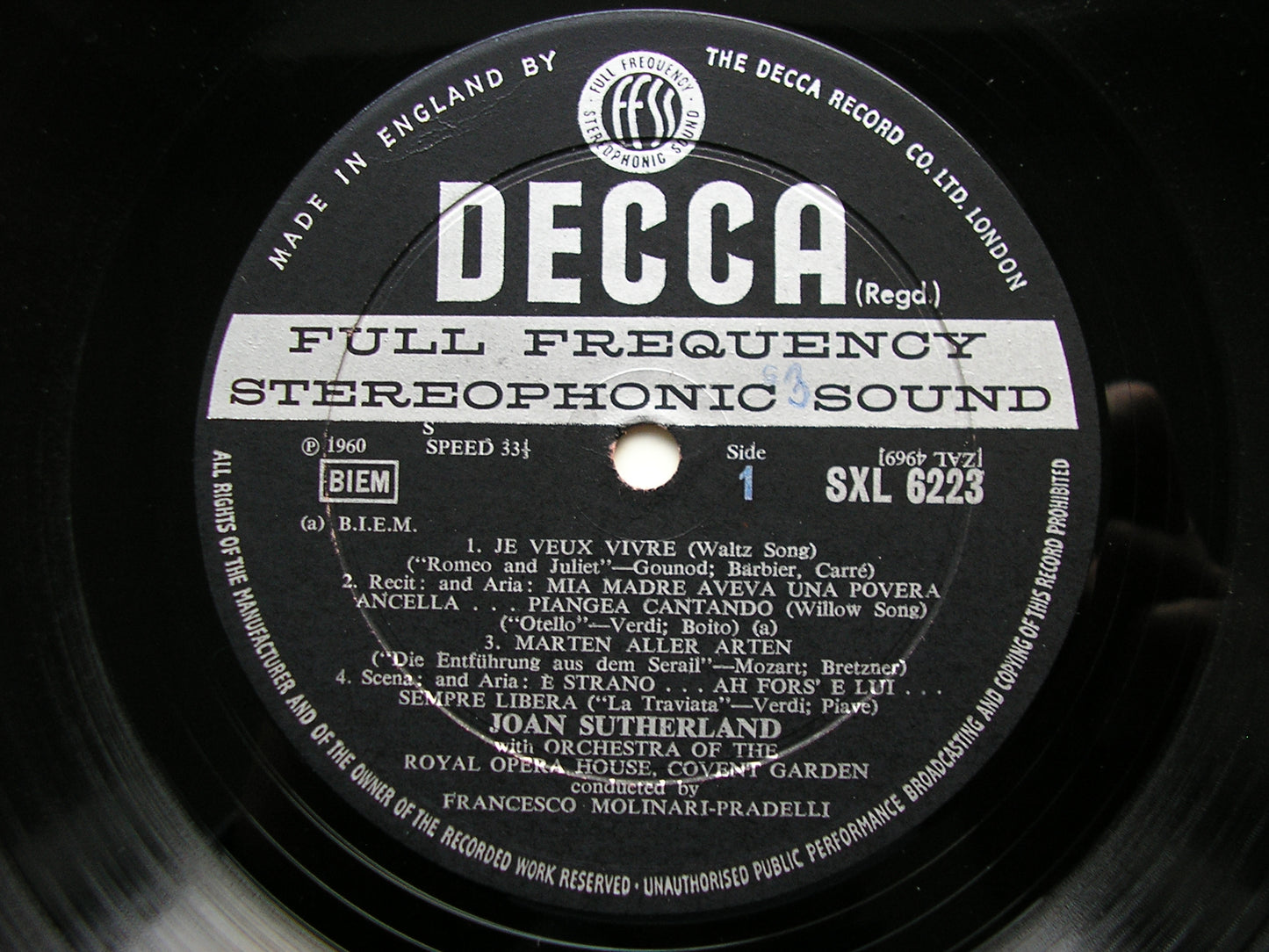 SXL 6222/4  JOAN SUTHERLAND IN OPERA      ED2