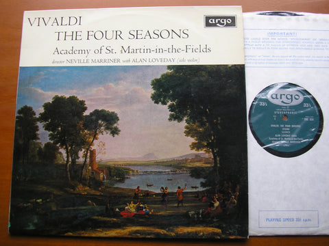 VIVALDI: THE FOUR SEASONS     LOVEDAY / ASMIF / MARRINER     ZRG 654