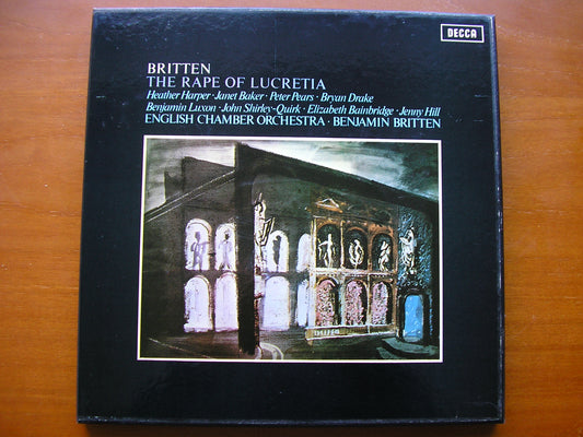 BRITTEN: THE RAPE OF LUCRETIA     SOLOISTS / ENGLISH CHAMBER ORCHESTRA / BRITTEN     2LP     SET 492/3