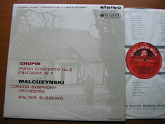 CHOPIN: PIANO CONCERTO No. 2 / FANTAISIE in F    MALCUZYNSKI / LONDON SYMPHONY / SUSSKIND      SAX 2344