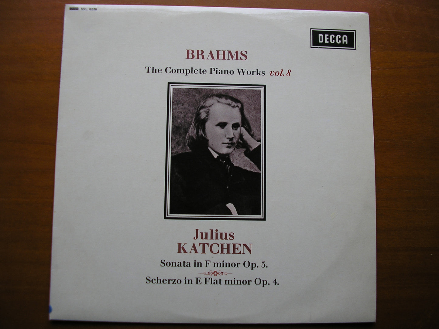 SXL 6228  BRAHMS: COMPLETE PIANO WORKS  Volume 8      JULIUS KATCHEN    ED1