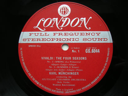 VIVALDI: THE FOUR SEASONS        KROTZINGER / STUTTGART CHAMBER ORCHESTRA / MUNCHINGER     CS 6044