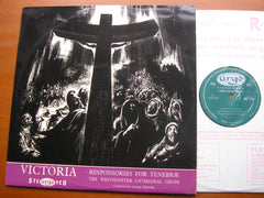 VICTORIA: RESPONSORIES FOR TENEBRAE    WESTMINSTER CATHEDRAL CHOIR / MALCOLM    ZRG 5149