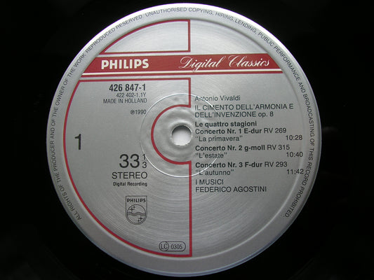 VIVALDI: THE FOUR SEASONS      AGOSTINI / I MUSICI      426 847