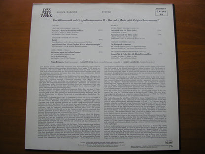 TELEMANN / LOEILLET / VAN EYCK / CARR / COUPERIN / PEPUSCH: MUSIC FOR RECORDER      BRUGGEN / BYLSMA / LEONHARDT     6.41249