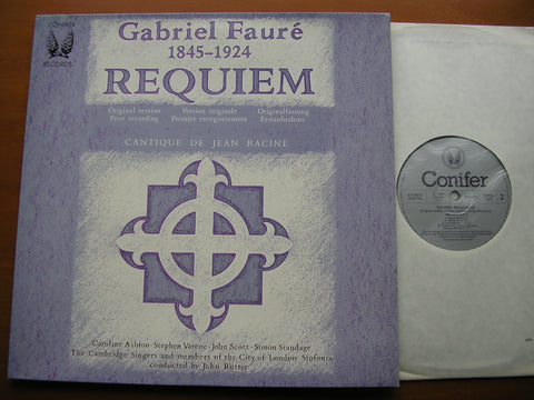 FAURE: REQUIEM / CANTIQUE DE JEAN RACINE    ASHTON / VARCOE / CAMBRIDGE SINGERS / CITY OF LONDON SINFONIA / JOHN RUTTER      CFRA 122