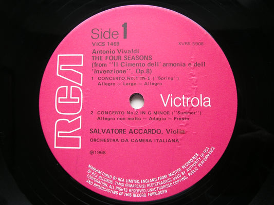VIVALDI: THE FOUR SEASONS      ACCARDO / ITALIAN CHAMBER ORCHESTRA      VICS 1469
