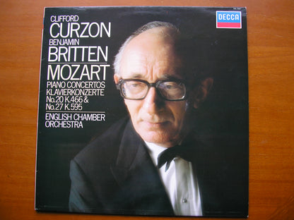 MOZART: PIANO CONCERTOS Nos. 20 & 27      CURZON / ENGLISH CHAMBER ORCHESTRA / BRITTEN     SXL 7007