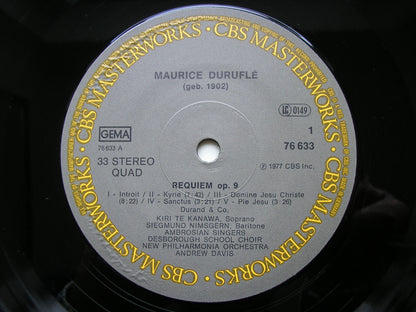 DURUFLE: REQUIEM / DANSE LENTE      TE KANAWA / NIMSGERN / NEW PHILHARMONIA / DAVIS      76633