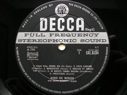 SXL 6234  MARIO DEL MONACO SINGS SACRED SONGS     BRIAN RUNNETT    ED2