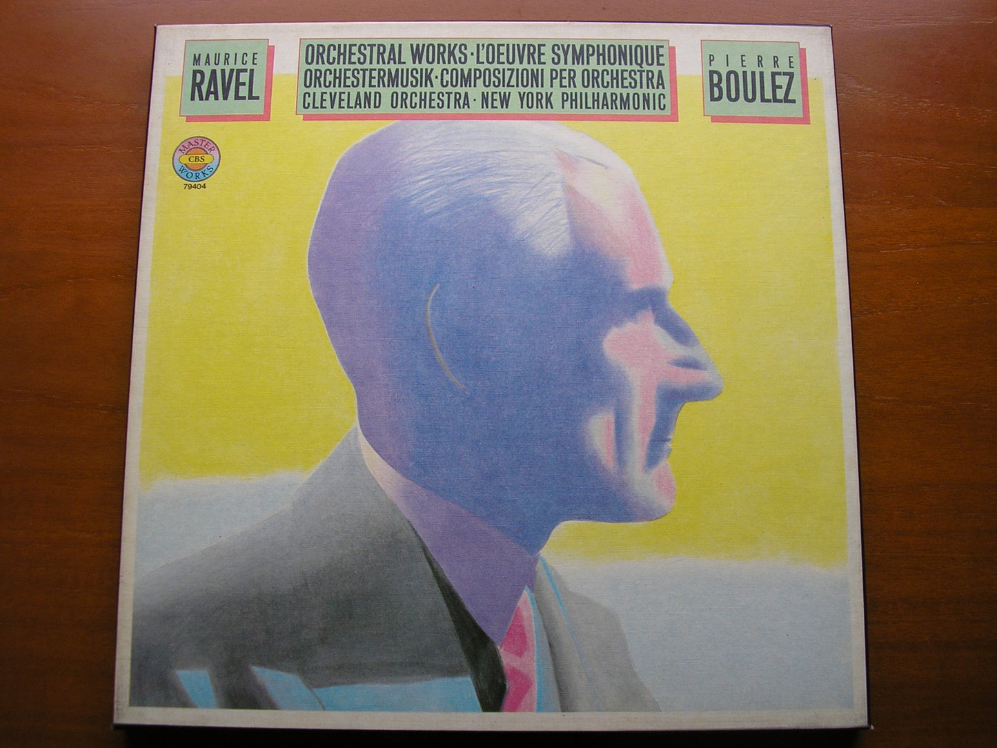 RAVEL: ORCHESTRAL MUSIC      PIERRE BOULEZ / CLEVELAND ORCHESTRA / NEW YORK PHILHARMONIC    4LP      79404