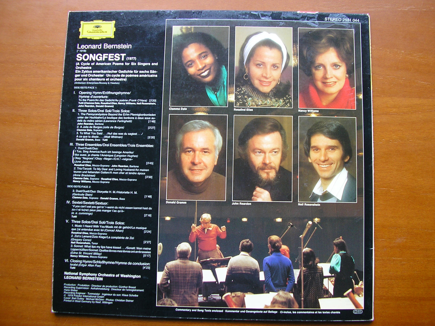 BERNSTEIN: SONGFEST      SOLOISTS / NSOWDC / BERNSTEIN       2531 044
