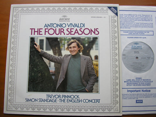 VIVALDI: THE FOUR SEASONS       STANDAGE / THE ENGLISH CONCERT / PINNOCK       2534 003