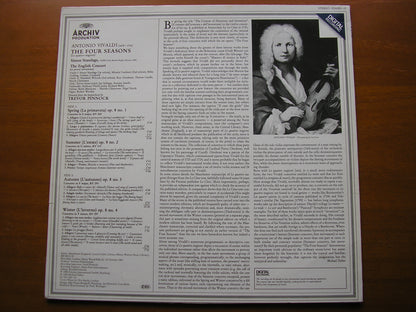 VIVALDI: THE FOUR SEASONS       STANDAGE / THE ENGLISH CONCERT / PINNOCK       2534 003