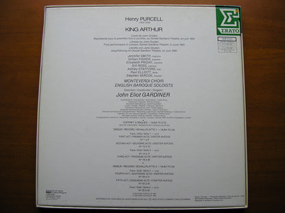 PURCELL: KING ARTHUR  (1691)      SOLOISTS / ENGLISH BAROQUE SOLOISTS / GARDINER    2LP      NUM 751272