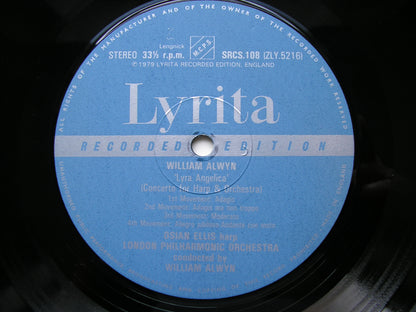 ALWYN: LYRA ANGELICA / CONCERTO GROSSO No. 2  / AUTUMN LEGEND     ELLIS / LONDON PHILHARMONIC / ALWYN      SRCS 108