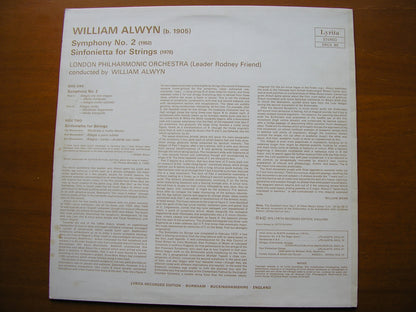 ALWYN: SYMPHONY No. 2 / SINFONIETTA     ALWYN / LONDON PHILHARMONIC     SRCS 85
