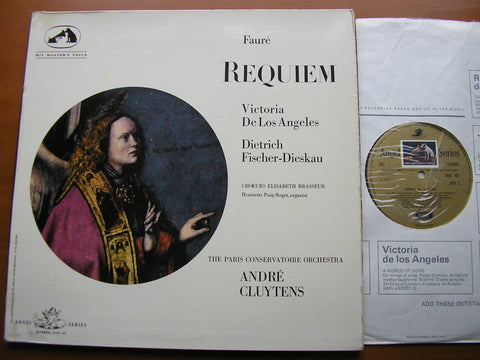 FAURE: REQUIEM      DE LOS ANGELES / FISCHER-DIESKAU / PARIS CONSERVATOIRE / CLUYTENS    SAN 107