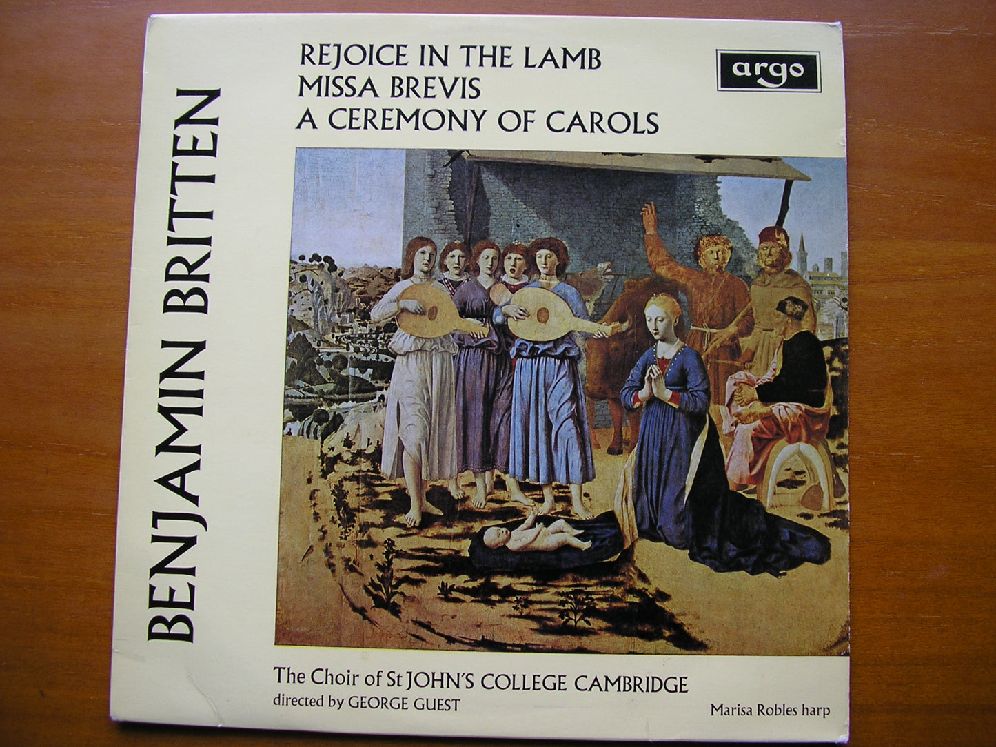 BRITTEN: A CEREMONY OF CAROLS / MISSA BREVIS     SOLOISTS / ST JOHN'S COLLEGE CMBRIDGE / GUEST     ZRG 5440
