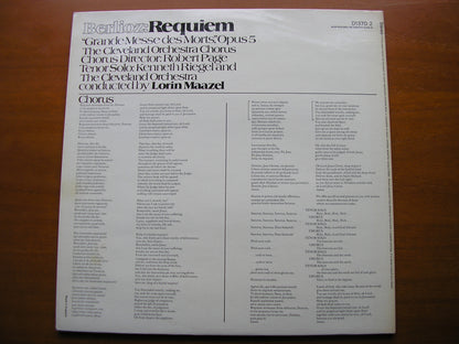 BERLIOZ: REQUIEM      RIEGEL / CLEVELAND ORCHESTRA & CHORUS / MAAZEL   2LP    D137D2