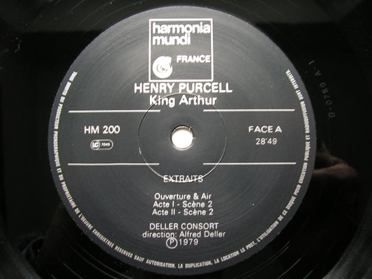 PURCELL: KING ARTHUR   (excerpts)      DELLER CONSORT / THE KING'S MUSICK / DELLER     HM 200