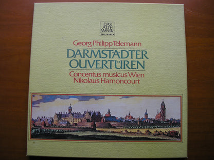 TELEMANN: DARMSTADT OVERTURES      HARNONCOURT / CONCENTUS MUSICUS WIEN    2LP     6.35498