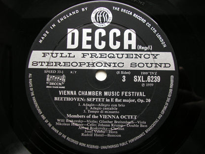 SXL 6238/41  VIENNA CHAMBER MUSIC FESTIVAL: MOZART / HAYDN / SCHUBERT / BEETHOVEN     4LP      ED2