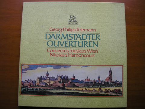 TELEMANN: DARMSTADT OVERTURES      HARNONCOURT / CONCENTUS MUSICUS WIEN    2LP     6.35498