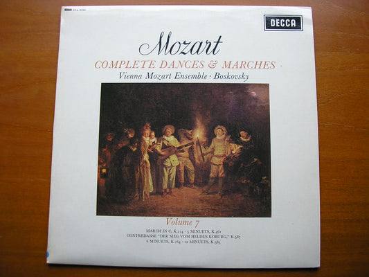 SXL 6246  MOZART: COMPLETE DANCES & MARCHES  Volume 7     BOSKOVSKY / VIENNA MOZART ENSEMBLE      ED1