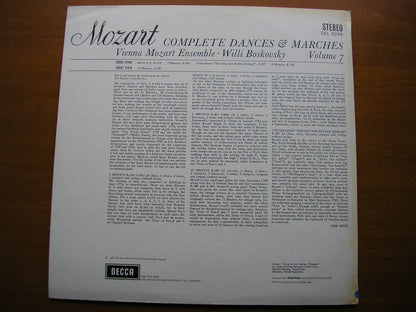 SXL 6246  MOZART: COMPLETE DANCES & MARCHES  Volume 7     BOSKOVSKY / VIENNA MOZART ENSEMBLE      ED1