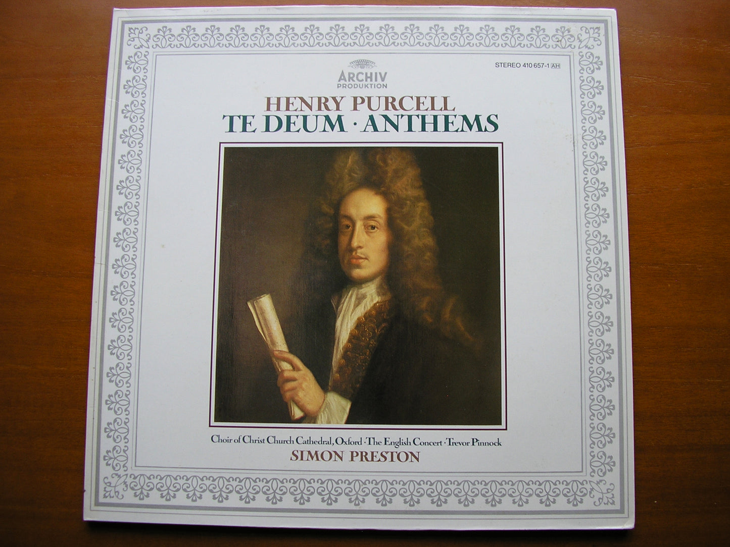 PURCELL: TE DEUM / JUBILATE DEO / TWO ANTHEMS    CHRIST CHURCH CATHEDRAL CHOIR / THE ENGLISH CONCERT / PRESTON     410 657