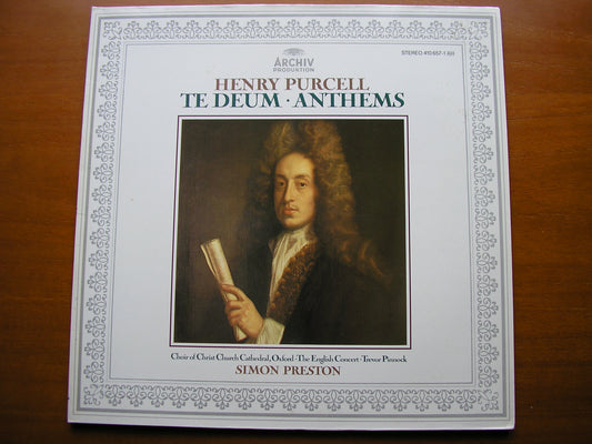 PURCELL: TE DEUM / JUBILATE DEO / TWO ANTHEMS    CHRIST CHURCH CATHEDRAL CHOIR / THE ENGLISH CONCERT / PRESTON     410 657