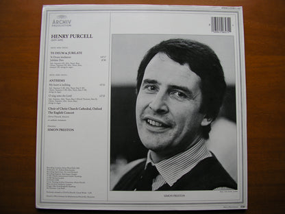 PURCELL: TE DEUM / JUBILATE DEO / TWO ANTHEMS    CHRIST CHURCH CATHEDRAL CHOIR / THE ENGLISH CONCERT / PRESTON     410 657