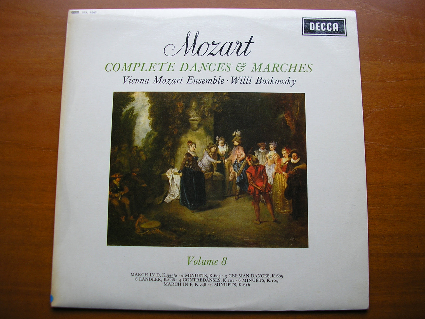 SXL 6247  MOZART: COMPLETE DANCES & MARCHES  Volume 8     BOSKOVSKY / VIENNA MOZART ENSEMBLE     ED