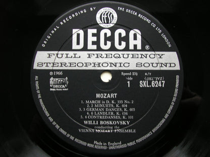 SXL 6247  MOZART: COMPLETE DANCES & MARCHES  Volume 8     BOSKOVSKY / VIENNA MOZART ENSEMBLE     ED