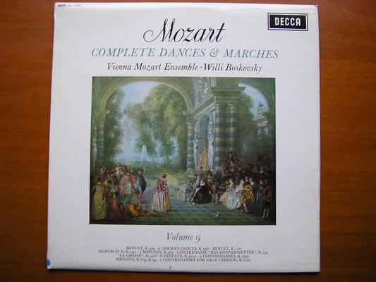 SXL 6248  MOZART: COMPLETE DANCES & MARCHES  Volume 9     BOSKOVSKY / VIENNA MOZART ENSEMBLE     ED1