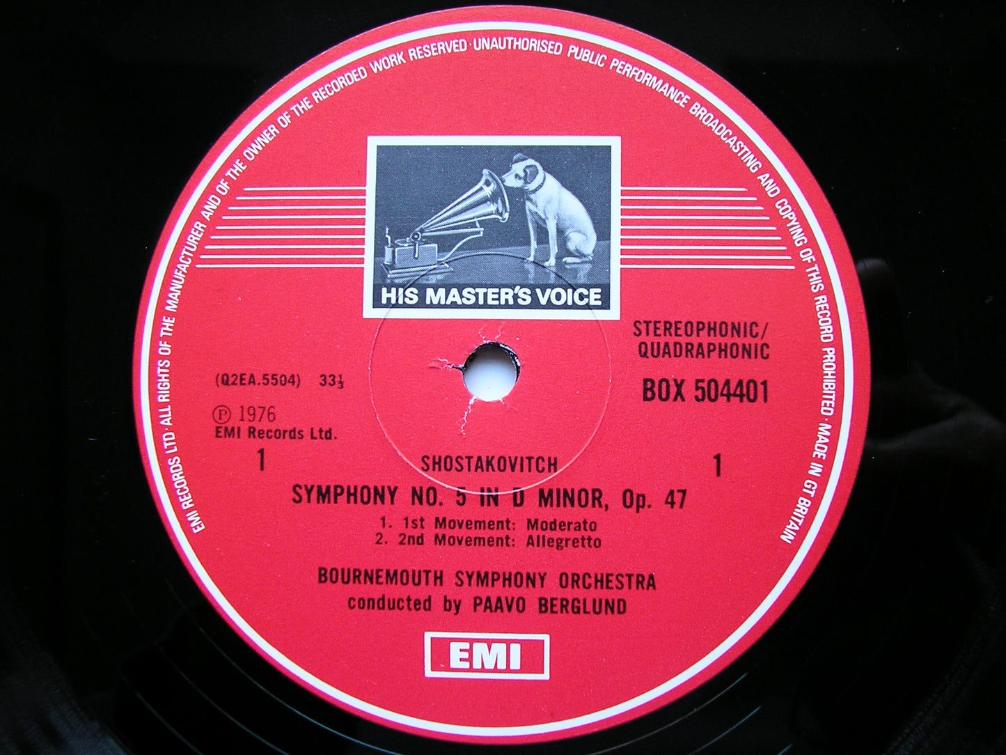 SHOSTAKOVICH: SYMPHONIES Nos. 5 & 10      BERLUND / BOURNEMOUTH SYMPHONY    2LP      SLS 5044