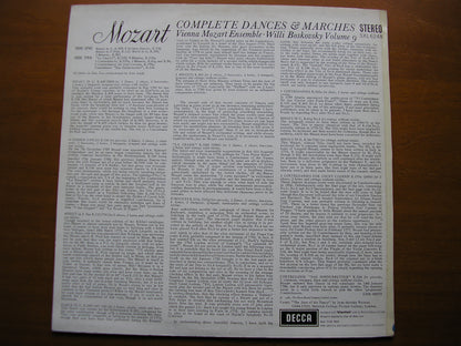 SXL 6248  MOZART: COMPLETE DANCES & MARCHES  Volume 9     BOSKOVSKY / VIENNA MOZART ENSEMBLE     ED1