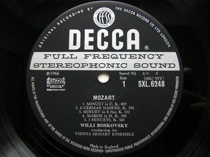 SXL 6248  MOZART: COMPLETE DANCES & MARCHES  Volume 9     BOSKOVSKY / VIENNA MOZART ENSEMBLE     ED1