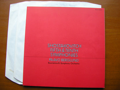 SHOSTAKOVICH: SYMPHONIES Nos. 5 & 10       BERGLUNG / BOURNEMOUTH SYMPHONY   2LP      SLS 5044