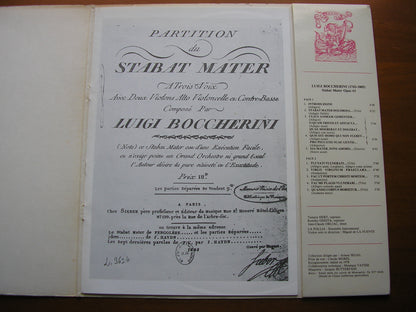 BOCCHERINI: STABAT MATER   SOLOISTS / LA FOLLIA / FUENTE      ARN 38500