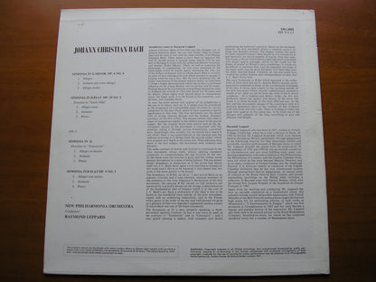 BACH, JOHANN CHRISTIAN: FOUR SINFONIAS     LEPPARD / NEW PHILHARMONIA      SAL 3685