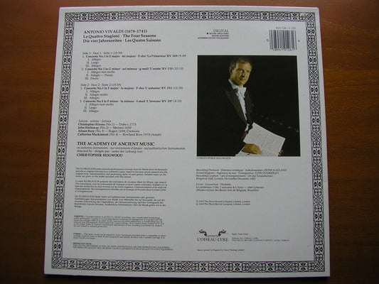 VIVALDI: THE FOUR SEASONS      THE ACADEMY OF ANCIENT MUSIC / HOGWOOD      410 126